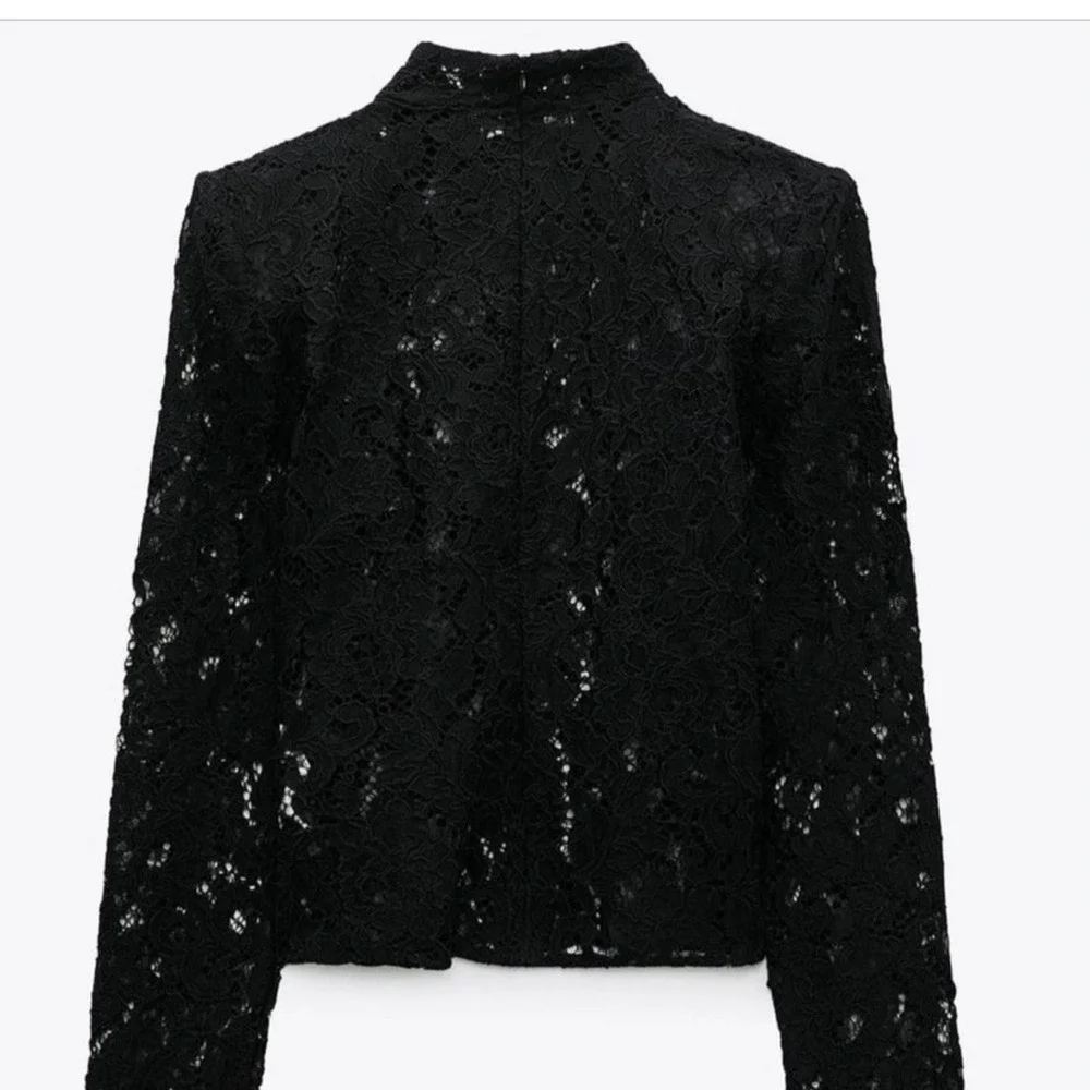 Zara Black Lace Top  Size: Small